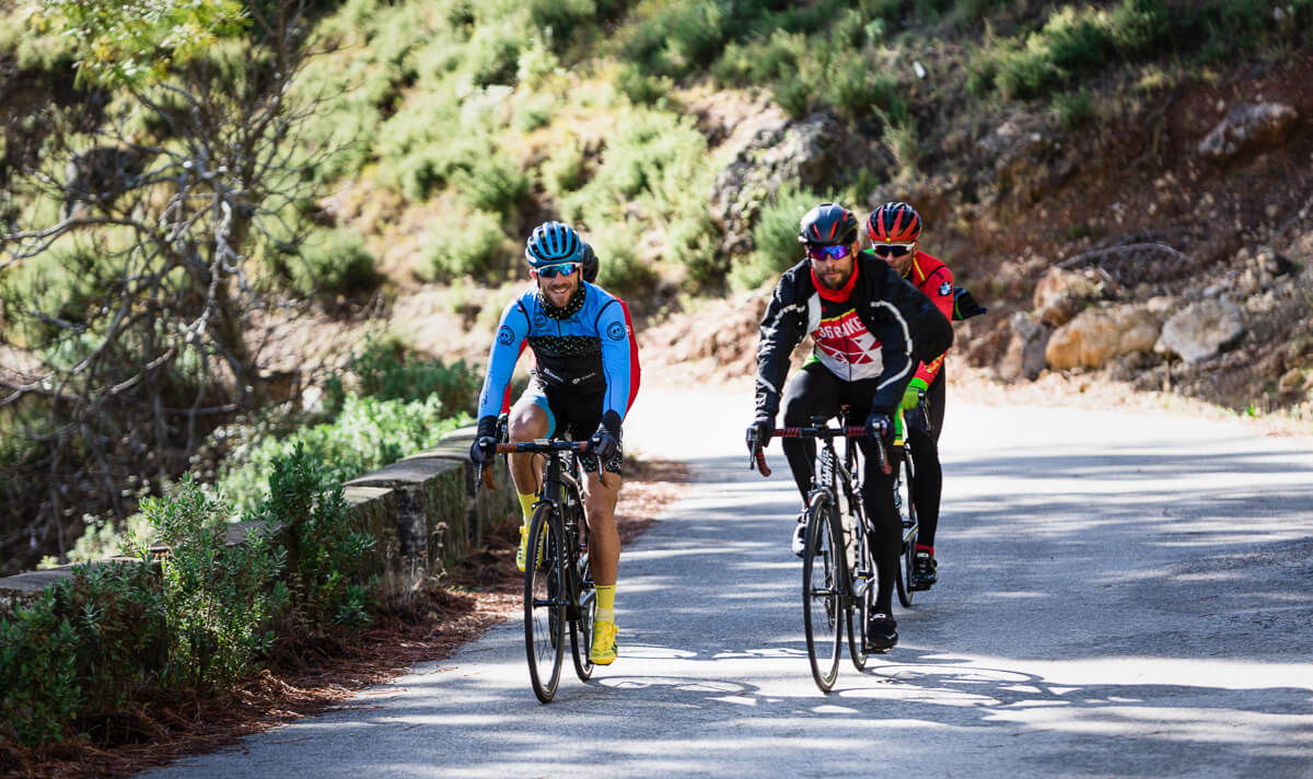 Cyclists enjoying their Andalusian Mountain experiences / Mountain cycling routes Andalusia